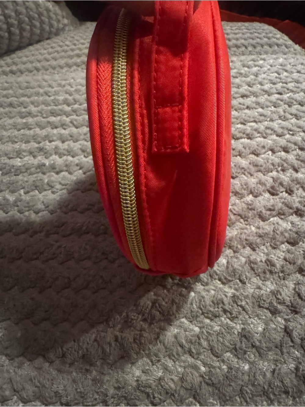 Salvatore Ferragamo Bright Red Round Cosmetic Pouch - Picture 6 of 9